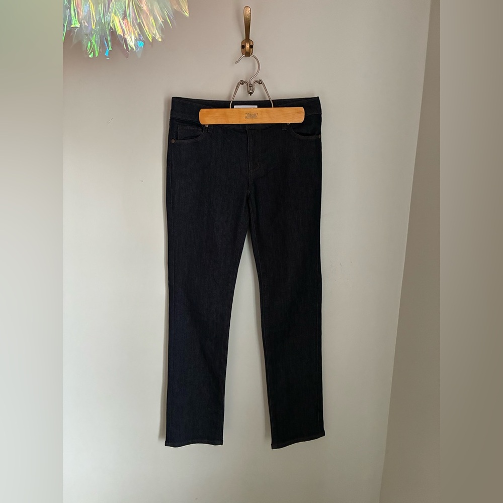 Loft Dark Wash Modern Straight Leg‎ Size 4P Size 27